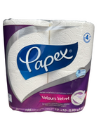 Papex Velours Velvet toilet paper package on a white background