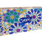 Cotex product packaging with colorful geometric pattern on a white background