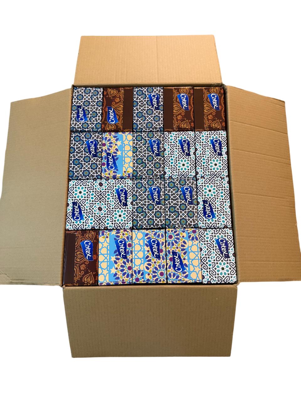 COTEX facial tissue box showing brand packaging and sheet coun