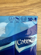 COTEX 3-ply pocket tissues showing packaging and quality