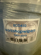 ECO Premium Blue Centrefeed/Wiper Rolls (450 meters per roll)