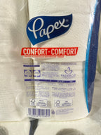 Papex Confort toilet tissue package on a white background