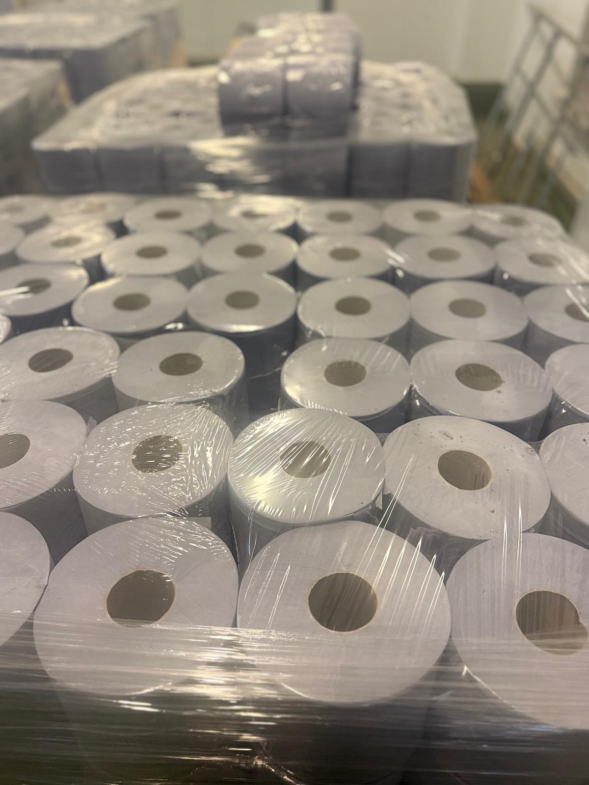 6 pack Blue Centrefeed/Wiper Rolls (150 meters)